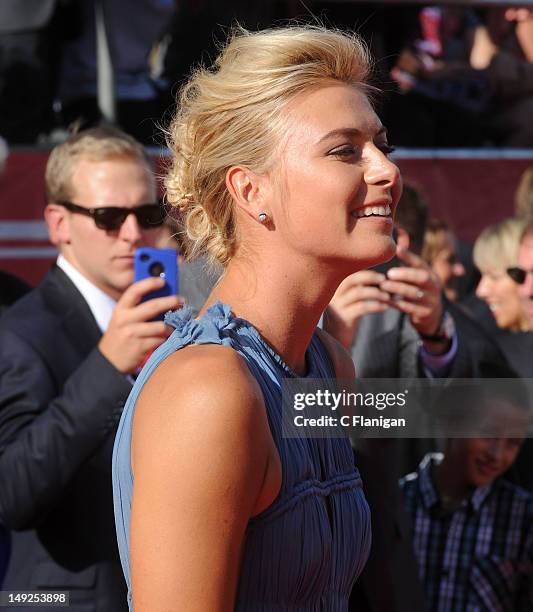 Maria Sharapova arrives at the 2012 ESPY Awards at Nokia Theatre L.A. Live on July 11, 2012 in Los Angeles, California.