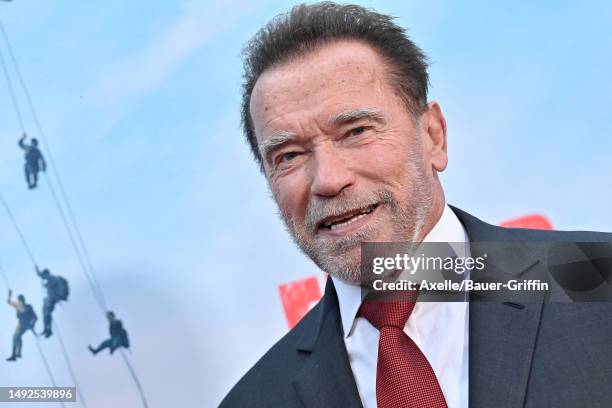 Arnold Schwarzenegger attends the Los Angeles Premiere of Netflix's "FUBAR" at The Grove on May 22, 2023 in Los Angeles, California.