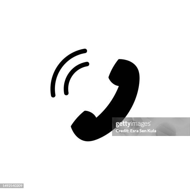 ilustrações de stock, clip art, desenhos animados e ícones de phone solid icon. design is suitable for web page, mobile app, ui, ux and gui design. - aberto 24 horas