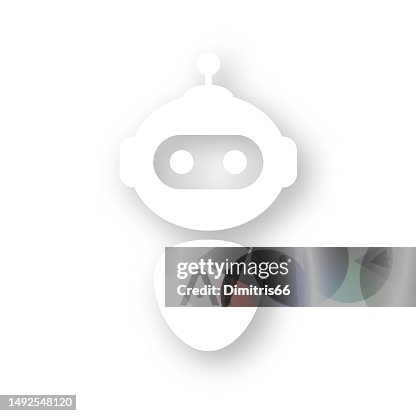 Artificial Intelligence robot logo Artificial Intelligence robot logo