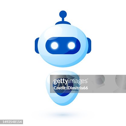 Artificial Intelligence robot logo Artificial Intelligence robot logo