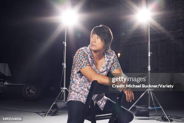 Actor Sung Kang poses for a portrait at Stage 20 on Universal Studios Lot on June 12, 2021 in Los Angeles, California.
