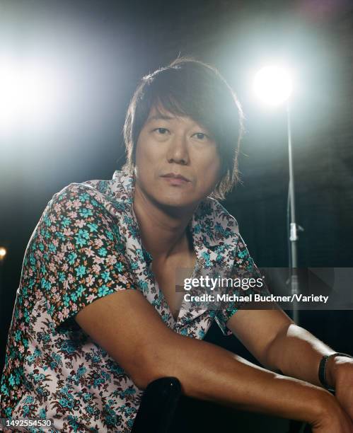 Actor Sung Kang poses for a portrait at Stage 20 on Universal Studios Lot on June 12, 2021 in Los Angeles, California.