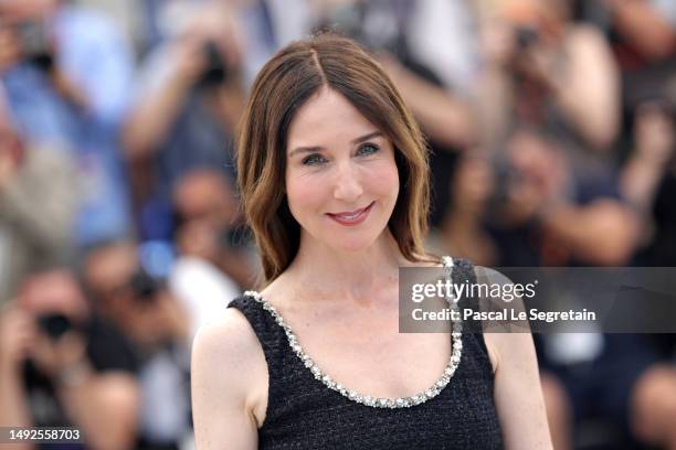 Elsa Zylberstein attends the "Club Zero" photocall at the 76th annual Cannes film festival at Palais des Festivals on May 23, 2023 in Cannes, France.