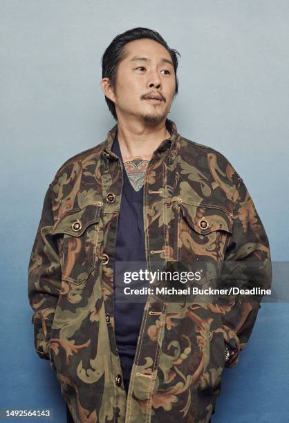 Justin Chon of Blue Bayou poses for a portrait at the Deadline Studio at the 74th Cannes Film Festival on July 13, 2021 in Cannes, France..