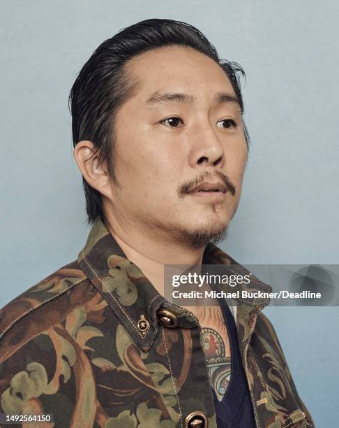 Justin Chon of Blue Bayou poses for a portrait at the Deadline Studio at the 74th Cannes Film Festival on July 13, 2021 in Cannes, France..