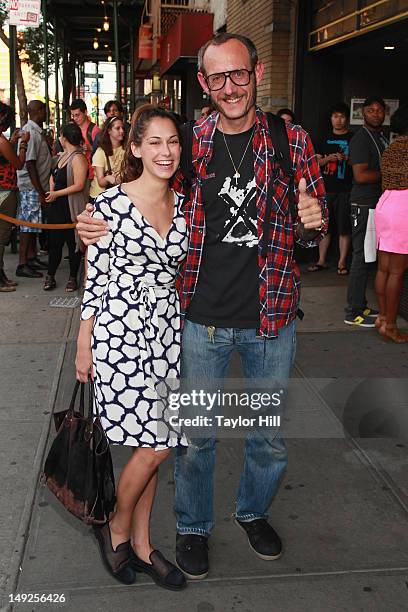 Audrey Gelman, spokeswoman for Manhattan Borough President Scott Stringer, and boyfriend photographer Terry Richardson attend "The Campaign" premiere...