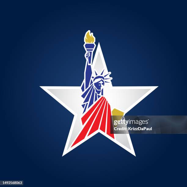 statue of liberty - paul frees stock-grafiken, -clipart, -cartoons und -symbole