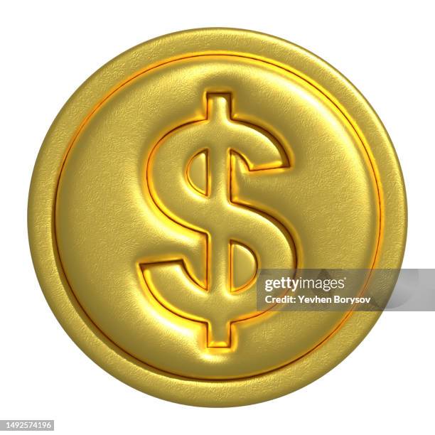 gold dollar coin concept of web internet currency - gold medal stock pictures, royalty-free photos & images