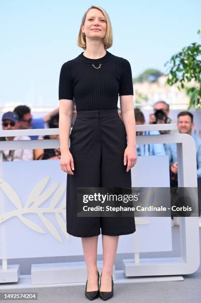 Mia Wasikowska attends the "Club Zero" photocall at the 76th annual Cannes film festival at Palais des Festivals on May 23, 2023 in Cannes, France.