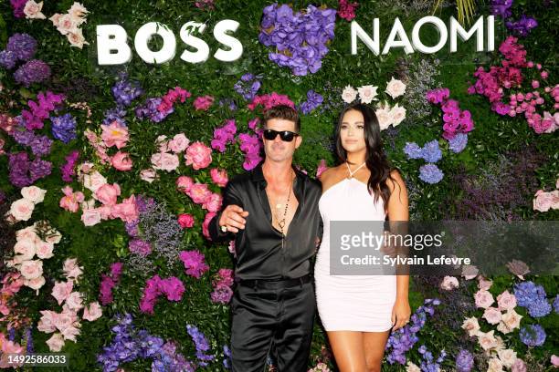 Robin Thicke and April Love Geary attend the "BOSS X NAOMI - Naomi Campbell's Birthday Party" - hosted By Daniel Grieder during the 76th annual...