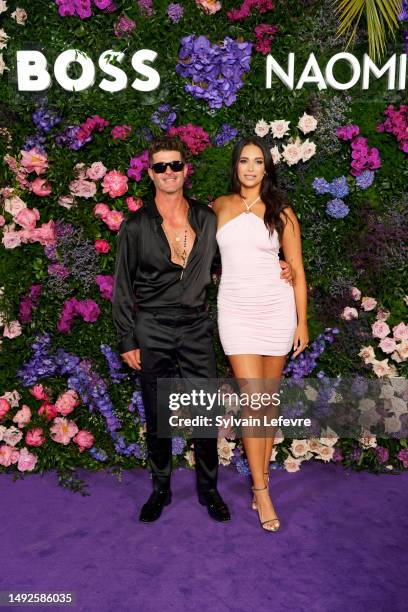 Robin Thicke and April Love Geary attend the "BOSS X NAOMI - Naomi Campbell's Birthday Party" - hosted By Daniel Grieder during the 76th annual...