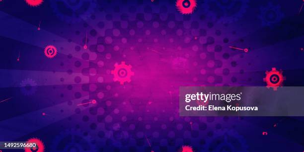 abstract colored retro background with clockwork and arrows. creative background for app, online store, print. - precision abstract stock illustrations