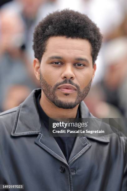 Abel 'The Weeknd' Tesfaye attends "The Idol" photocall at the 76th annual Cannes film festival at Palais des Festivals on May 23, 2023 in Cannes,...