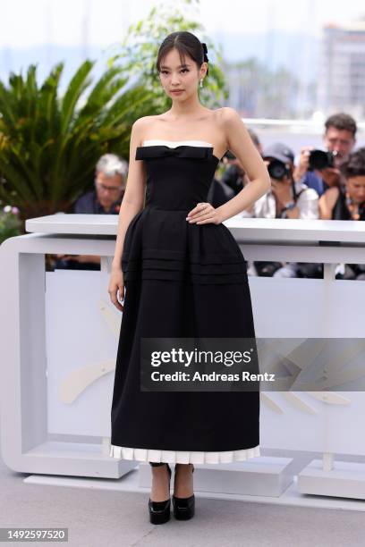 Jennie Ruby Jane attends "The Idol" photocall at the 76th annual Cannes film festival at Palais des Festivals on May 23, 2023 in Cannes, France.