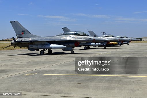F-16 Fighting Falcons, twin- and single-seats - Portuguese Air Force, Beja Airport, Portugal F-16 Fighting Falcons, twin- and single-seats - Portuguese Air Force, Beja Airport, Portugal