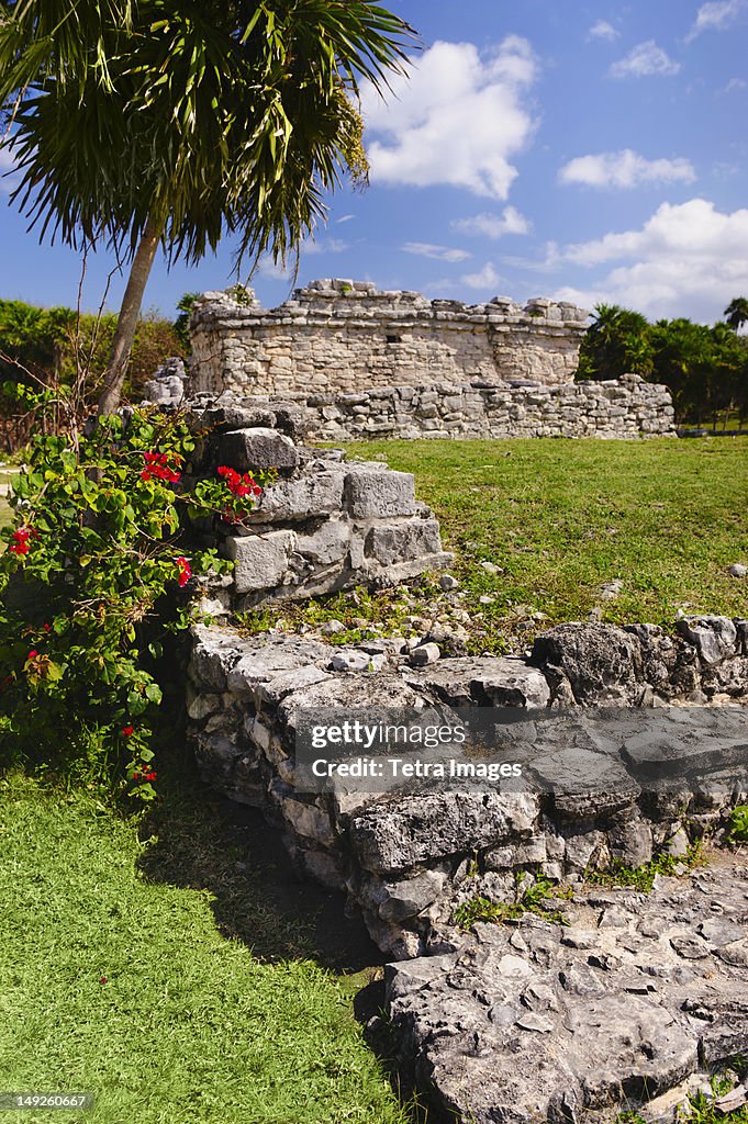 Mexico, Yucatan, Tulum, Ancient Mayan ruins