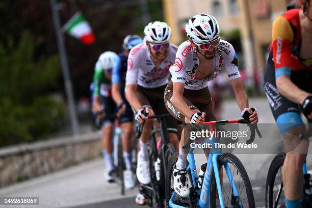 Valentin Paret-Peintre of France and AG2R Citroën Team competes in the chase group during the 106th Giro d'Italia 2023, Stage 16 a 203km stage from...