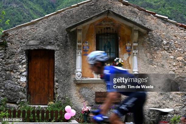 Carlos Verona of Spain and Movistar Team competes in the breakaway during the 106th Giro d'Italia 2023, Stage 16 a 203km stage from Sabbio Chiese to...