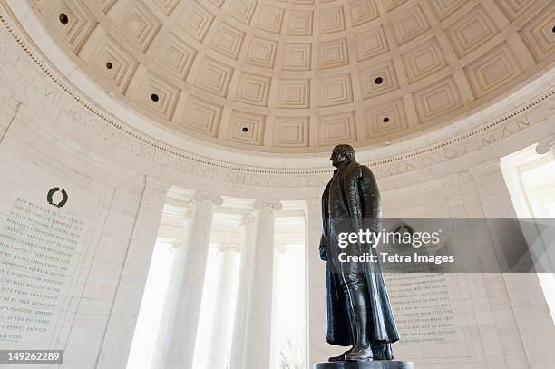 usa, washington dc, interior of jefferson memorial - jefferson memorial ストックフォトと画像