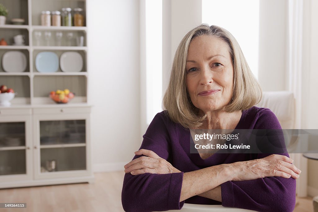 USA, California, Los Angeles, Portrait of smiling senior woman
