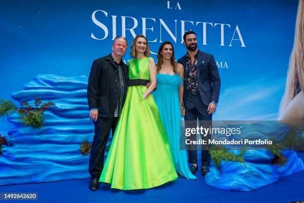 Italian pastry chef Ernst Knam, his wife Alessandra Mion, alias Frau Knam, Italian cook and TV presenter Roberto Valbuzzi and his wife Eleonora...