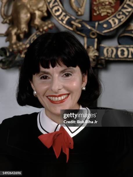 Attorney at Law Gloria Allred inside her office, May 1, 1985 in Los Angeles, California.