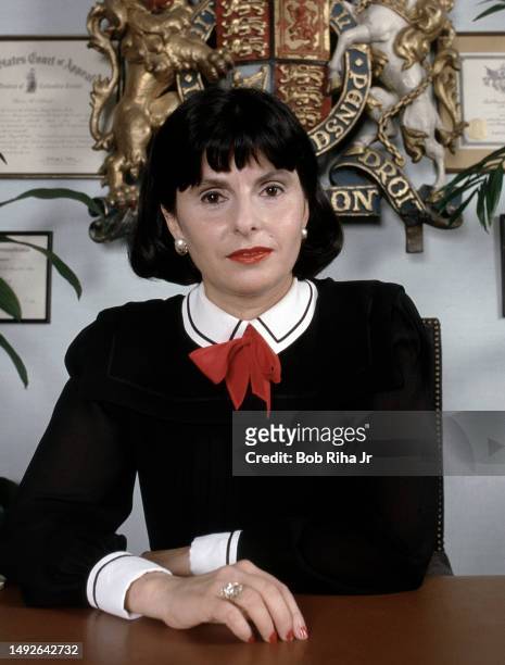 Attorney at Law Gloria Allred inside her office, May 1, 1985 in Los Angeles, California.