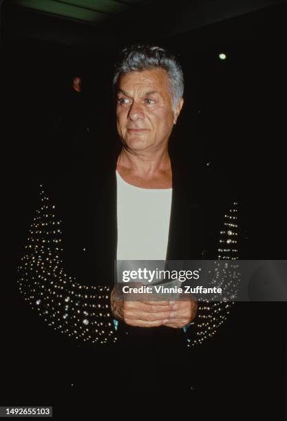 Tony Curtis at the premiere of "True Lies," starring his daughter, Jamie Lee Curtis, Westwood, California, United States, 12th July 1994.