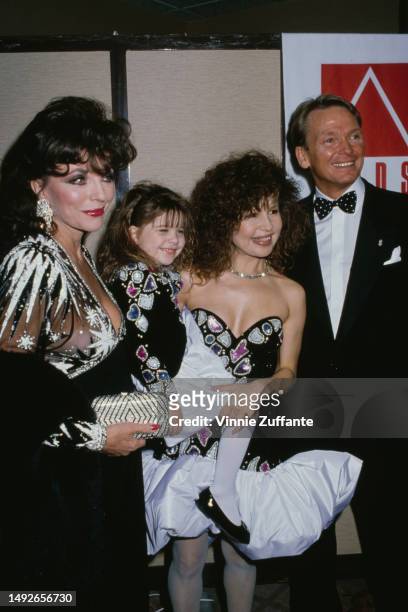 Joan Collins and Bob Mackie attend the 3rd Annual California Fashion Industry Friends of AIDS Project Los Angeles Benefit Dinner and Fashion Show...