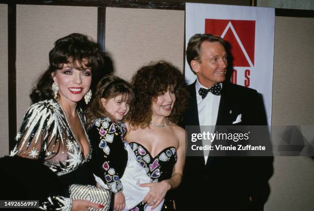 Joan Collins and Bob Mackie attend the 3rd Annual California Fashion Industry Friends of AIDS Project Los Angeles Benefit Dinner and Fashion Show...