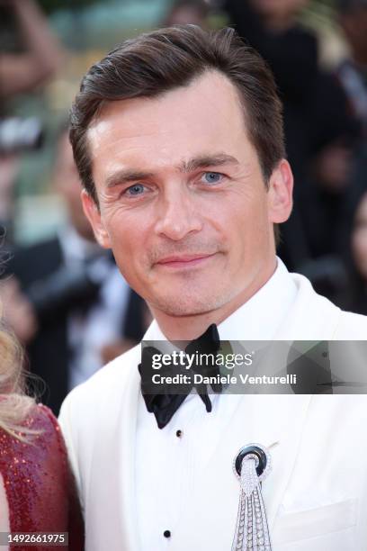 Rupert Friend attends the "Asteroid City" red carpet during the 76th annual Cannes film festival at Palais des Festivals on May 23, 2023 in Cannes,...