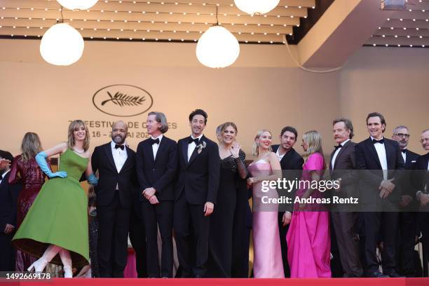 Maya Hawke, Jeffrey Wright, Director Wes Anderson, Adrien Brody, Rita Wilson, Tom Hanks, Scarlett Johansson, Damen Bonnard, Hope Davis, Bryan...