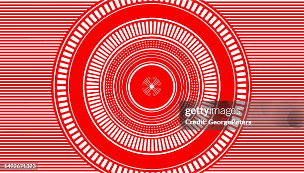 facial recognition technology - concentric circles infographic stock illustrations