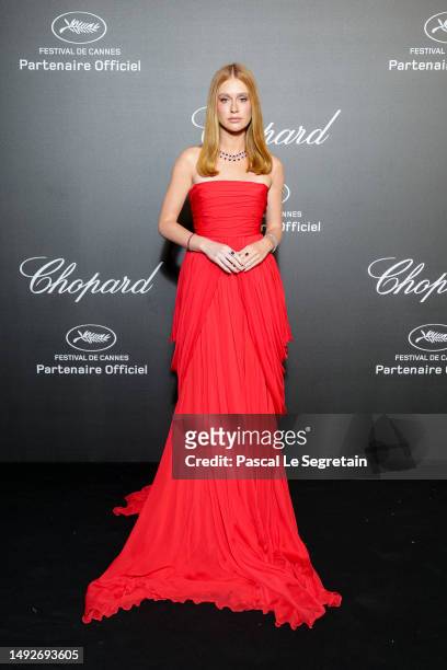 Marina Ruy Barbosa attends Chopard ART Evening at the Martinez on May 23, 2023 in Cannes, France.
