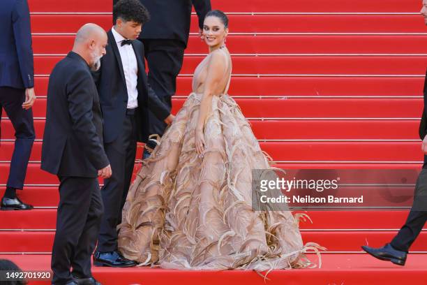 Guest attends the "Asteroid City" red carpet during the 76th annual Cannes film festival at Palais des Festivals on May 23, 2023 in Cannes, France.