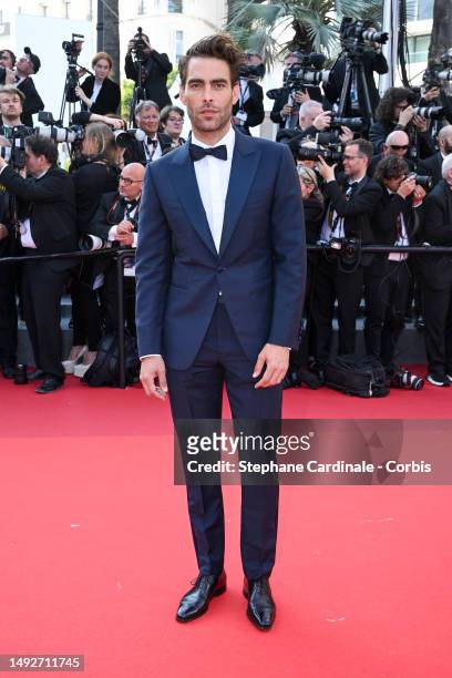 Jon Kortajarena attends the "Asteroid City" red carpet during the 76th annual Cannes film festival at Palais des Festivals on May 23, 2023 in Cannes,...