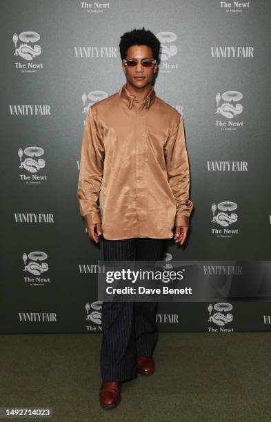 Marcelino Sambe attends a party hosted by Vanity Fair and The Newt to celebrate the RHS Chelsea Flower Show on May 23, 2023 in London, England.