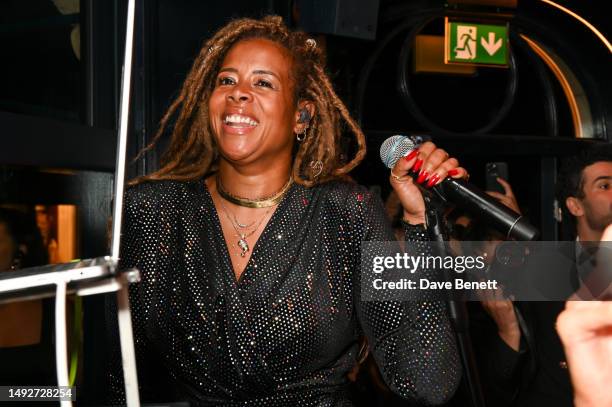 Kelis performs at the George Club Private Preview Party on May 23, 2023 in London, England.