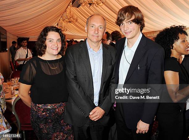 Founder of the World Wide Web Sir Tim Berners-Lee with his children Alice Berner-Lee and Ben Berners-Lee attend the DNA Summit Innovation 101 Power...