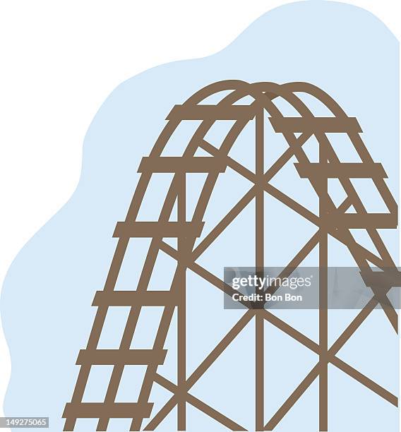 a roller coaster - beer mat stock illustrations