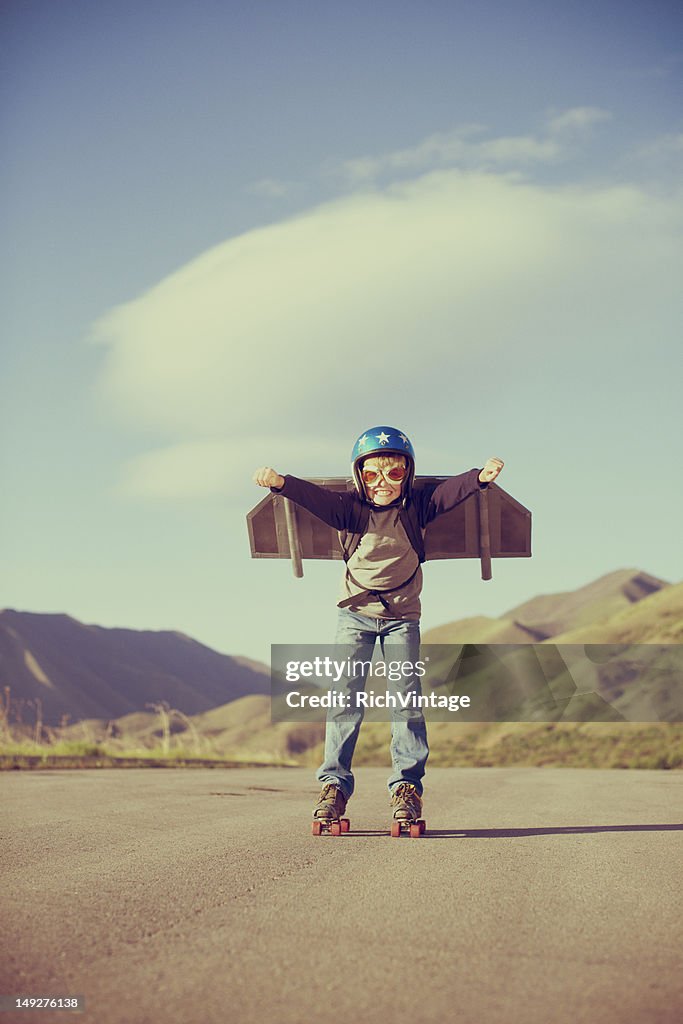 Jetpack Kid High-Res Stock Photo - Getty Images
