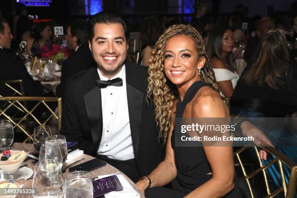 Kate Abdo and guest attend the 48th Annual Gracie Awards at Beverly Wilshire, A Four Seasons Hotel on May 23, 2023 in Beverly Hills, California.