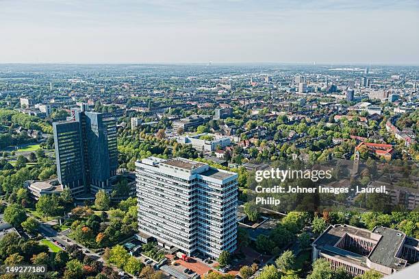 aerial view of dortmund, germany - dortmund city stock pictures, royalty-free photos & images