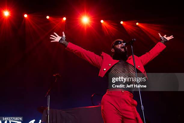 Genesis Owusu performs at Spectrum Center on May 23, 2023 in Charlotte, North Carolina.