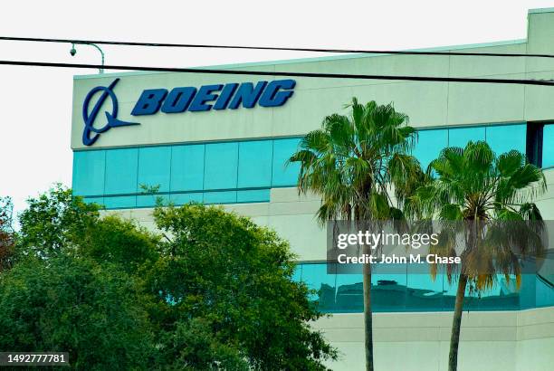 edifício boeing, space coast, flórida (eua) - boeing - fotografias e filmes do acervo