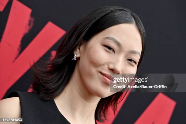 Madison Hu attends the Premiere of 20th Century Studios "The Boogeyman" at El Capitan Theatre on May 23, 2023 in Los Angeles, California.
