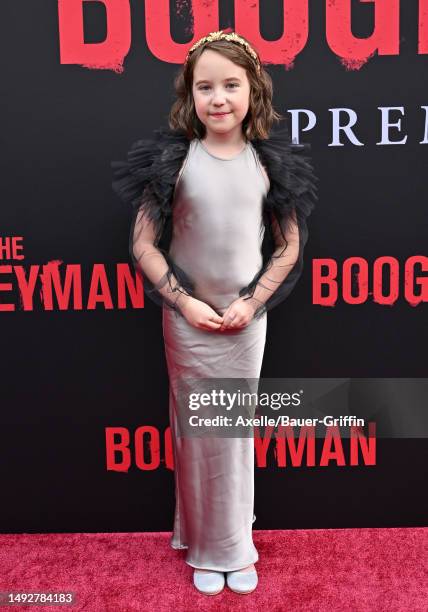 Vivien Lyra Blair attends the Premiere of 20th Century Studios "The Boogeyman" at El Capitan Theatre on May 23, 2023 in Los Angeles, California.