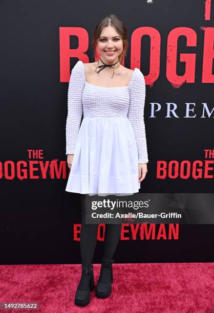 Samantha Hanratty attends the Premiere of 20th Century Studios "The Boogeyman" at El Capitan Theatre on May 23, 2023 in Los Angeles, California.