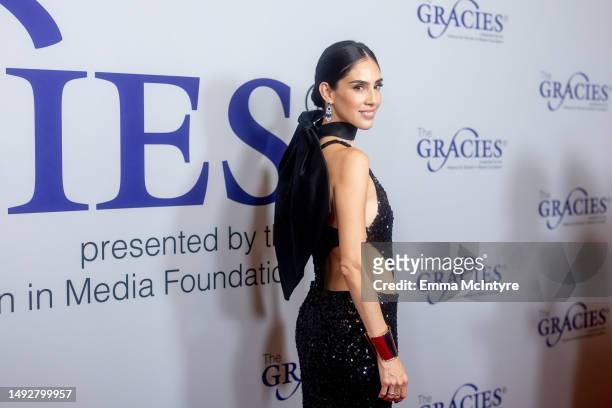 Sandra Echeverría attends the Alliance for Women in Media Foundation's 48th annual Gracie Awards Gala at Beverly Wilshire, A Four Seasons Hotel on...
